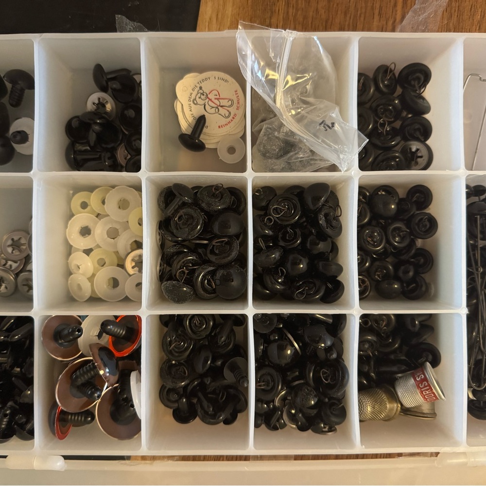 Sewing supplies for hand crafting teddy bears 🧸
